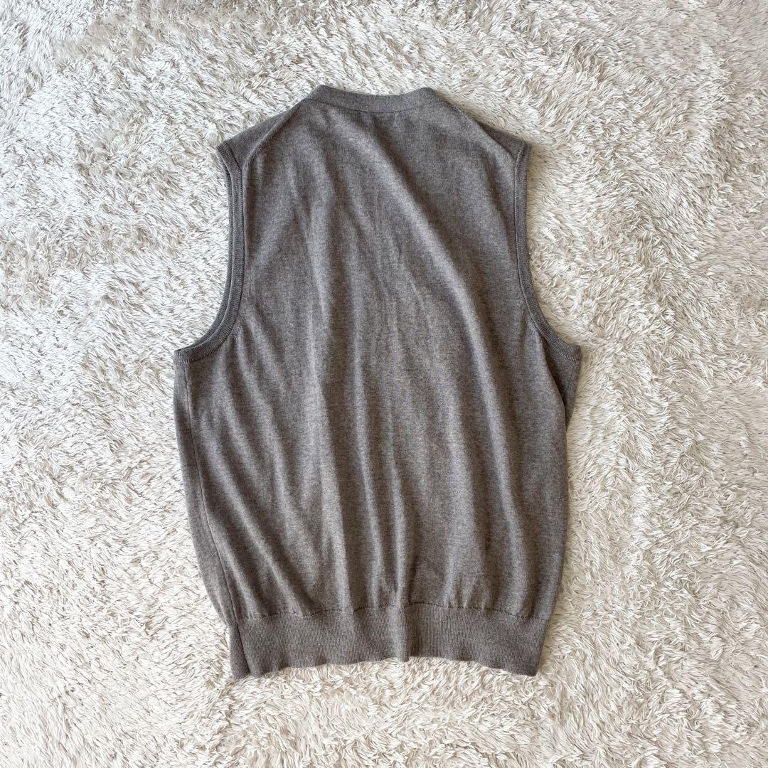 パパス 極美品 PAPAS + ニットベスト M ブラウン