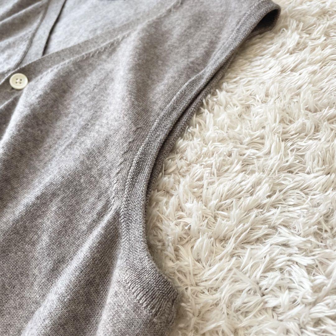 パパス 極美品 PAPAS + ニットベスト M ブラウン