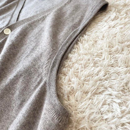 パパス 極美品 PAPAS + ニットベスト M ブラウン