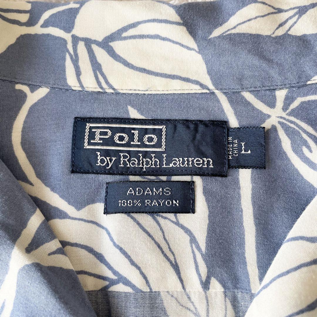 ラルフローレン 90s ADAMS アロハシャツ L