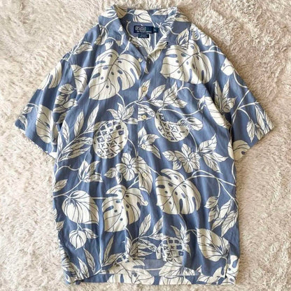 ラルフローレン 90s ADAMS アロハシャツ L