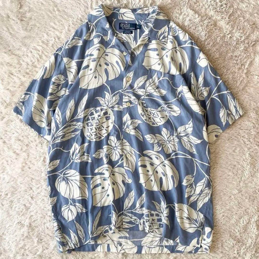 ラルフローレン 90s ADAMS アロハシャツ L