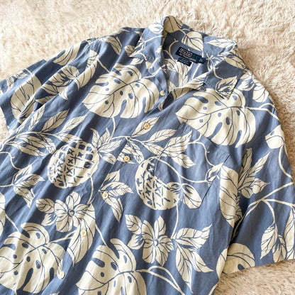 ラルフローレン 90s ADAMS アロハシャツ L