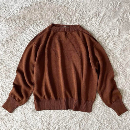 マーガレットハウエル 23ss 極美品 リネンコットン ニット 2 茶