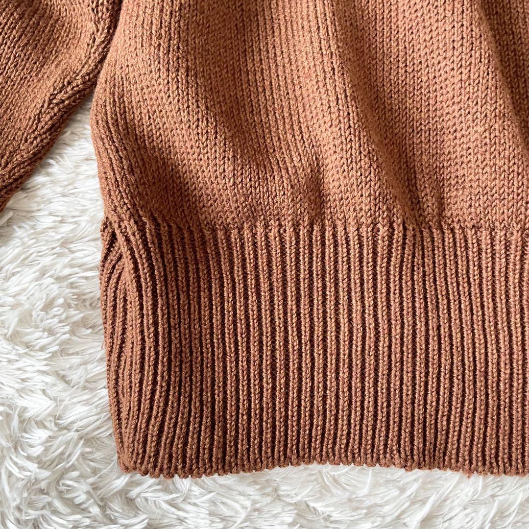 マーガレットハウエル 23ss 極美品 リネンコットン ニット 2 茶