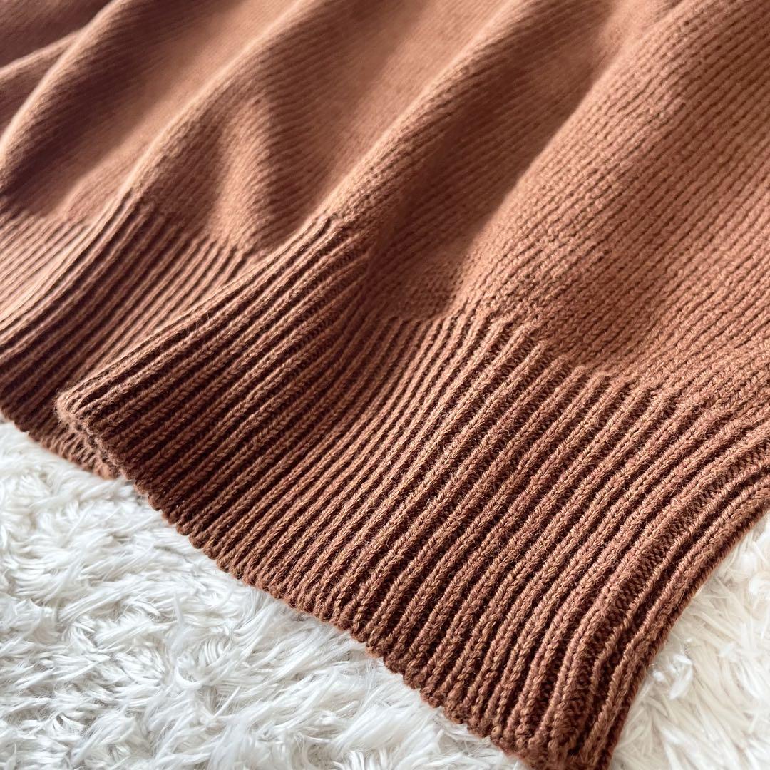 マーガレットハウエル 23ss 極美品 リネンコットン ニット 2 茶