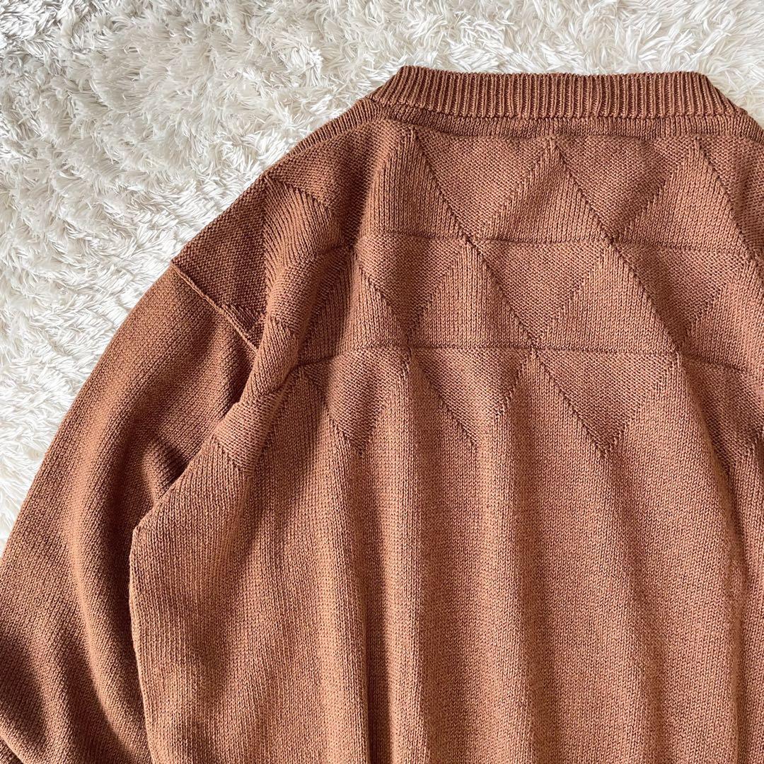 マーガレットハウエル 23ss 極美品 リネンコットン ニット 2 茶