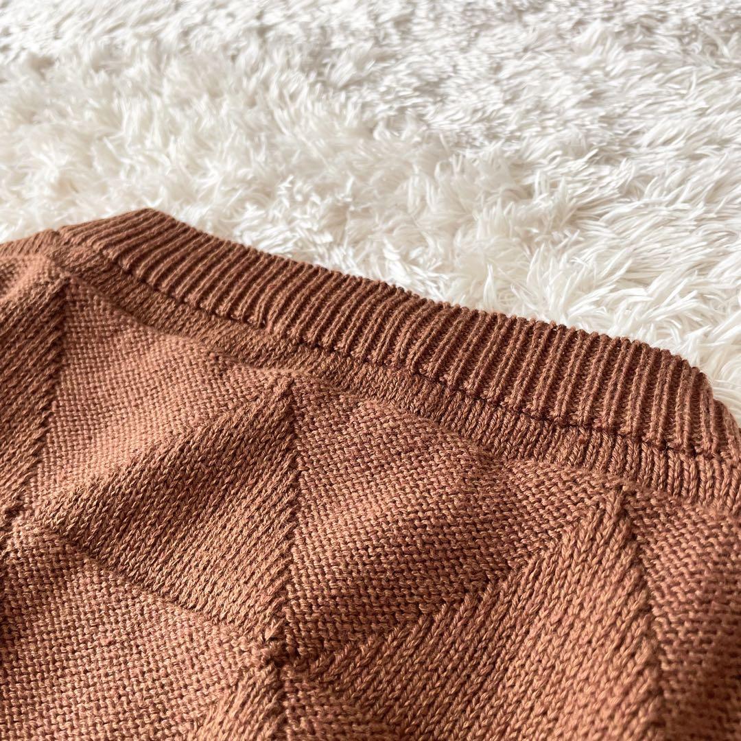 マーガレットハウエル 23ss 極美品 リネンコットン ニット 2 茶