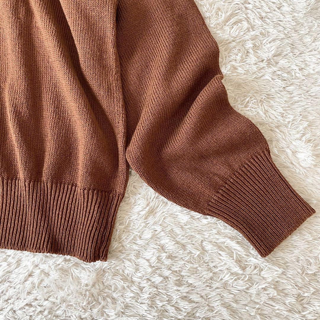 マーガレットハウエル 23ss 極美品 リネンコットン ニット 2 茶
