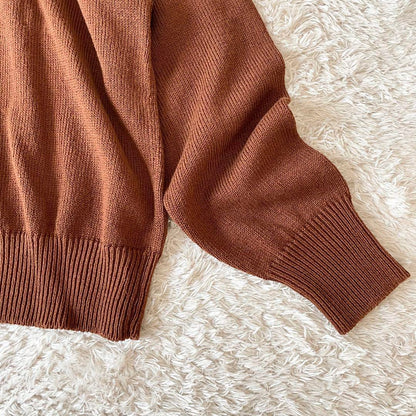 マーガレットハウエル 23ss 極美品 リネンコットン ニット 2 茶