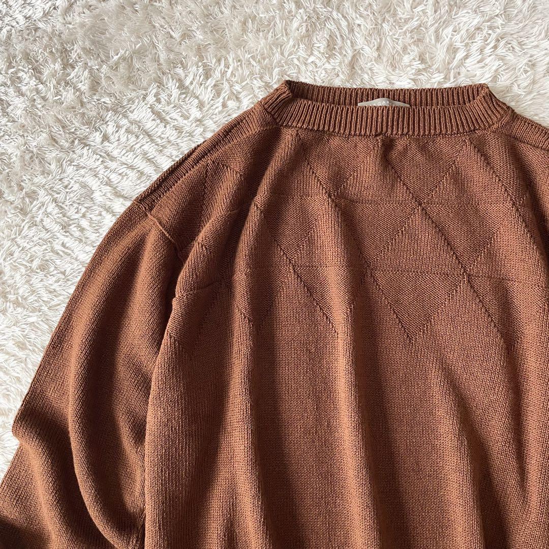 マーガレットハウエル 23ss 極美品 リネンコットン ニット 2 茶