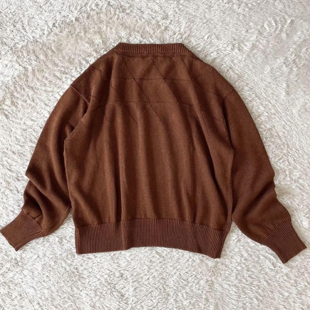 マーガレットハウエル 23ss 極美品 リネンコットン ニット 2 茶