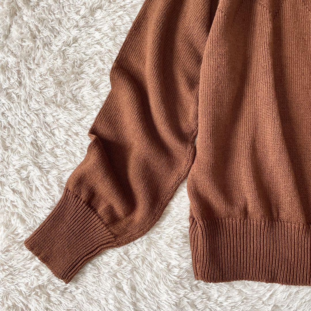 マーガレットハウエル 23ss 極美品 リネンコットン ニット 2 茶