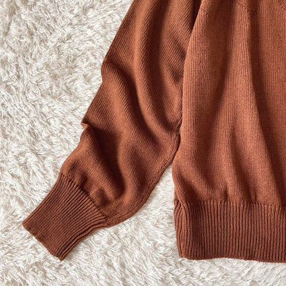 マーガレットハウエル 23ss 極美品 リネンコットン ニット 2 茶