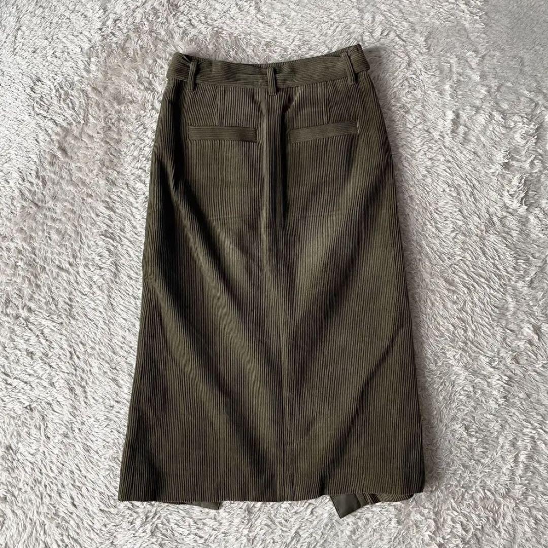 ガリャルダガランテ 美品 コーデュロイ スカート F カーキ 細畝
