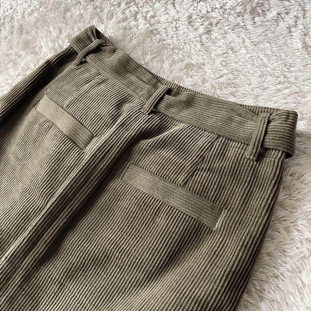 ガリャルダガランテ 美品 コーデュロイ スカート F カーキ 細畝