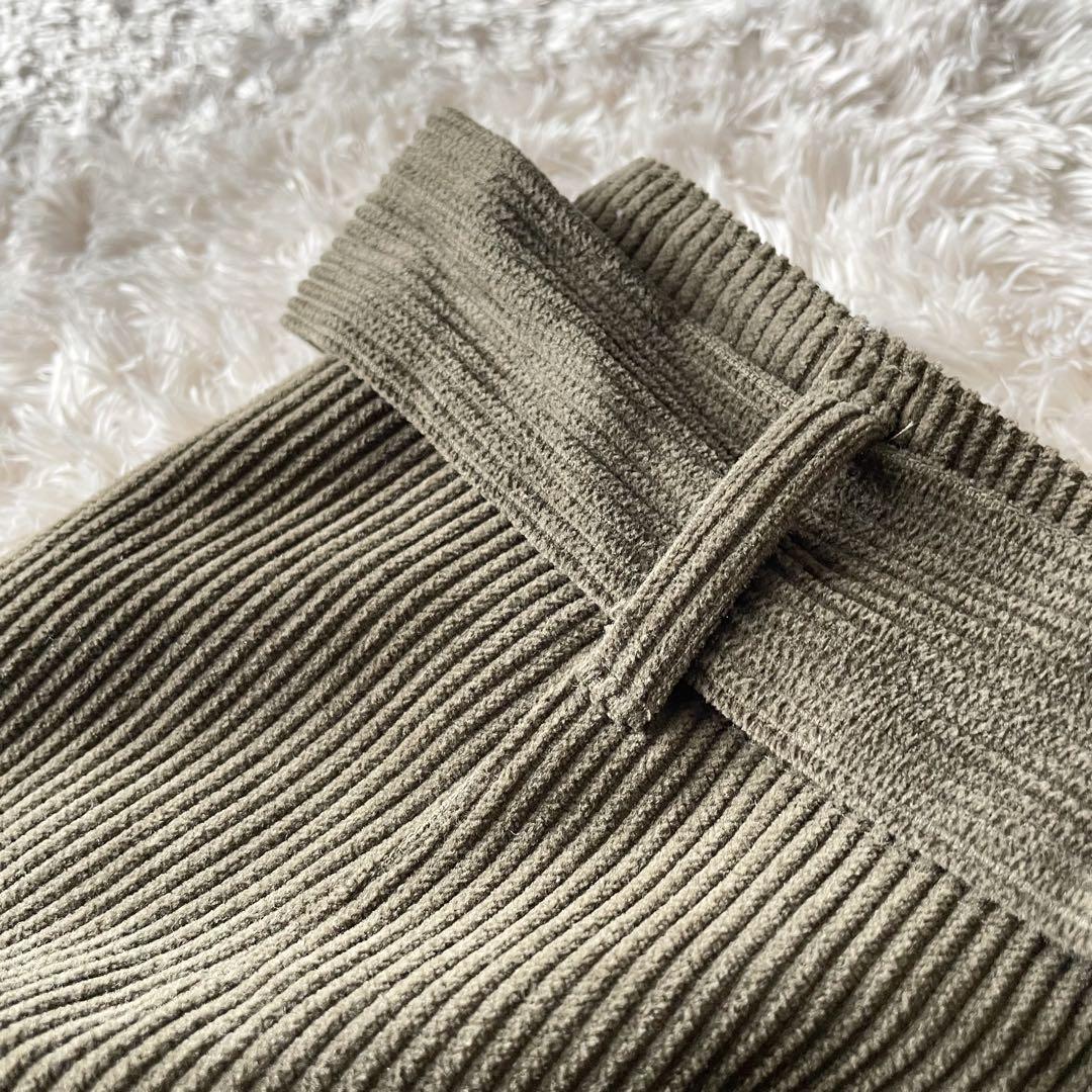 ガリャルダガランテ 美品 コーデュロイ スカート F カーキ 細畝