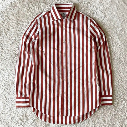 エッリコフォルミコラ 極美品 ホリゾンタルカラーシャツ S