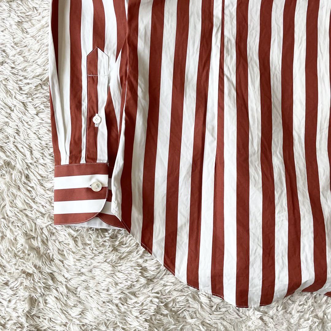 エッリコフォルミコラ 極美品 ホリゾンタルカラーシャツ S