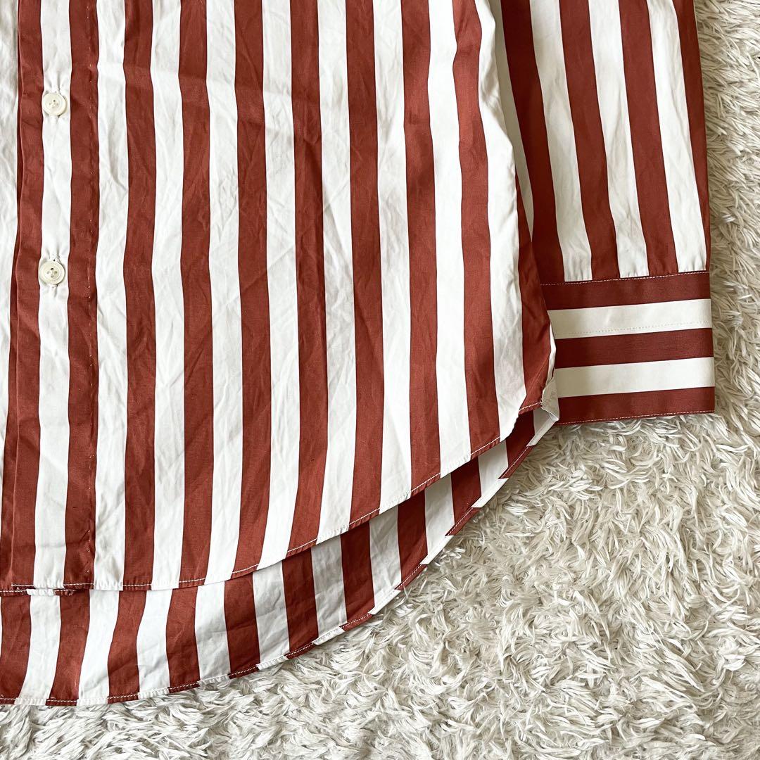 エッリコフォルミコラ 極美品 ホリゾンタルカラーシャツ S