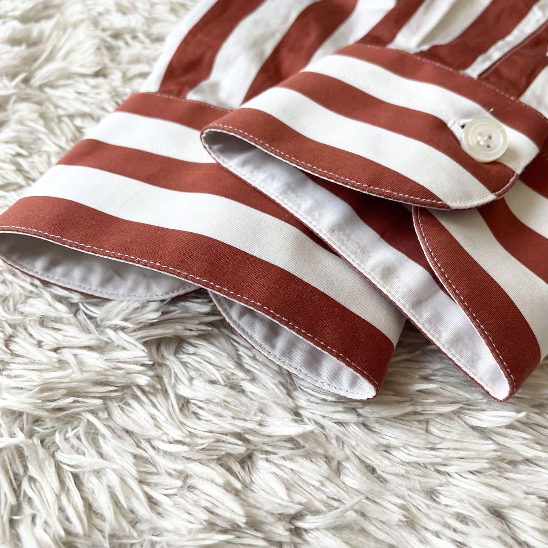 エッリコフォルミコラ 極美品 ホリゾンタルカラーシャツ S