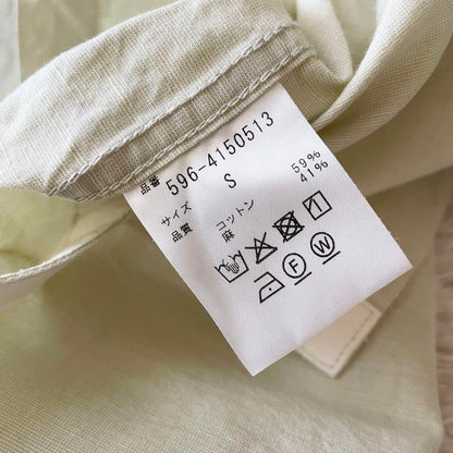 エムエイチエル 極美品 24ss ライトウェイトコットンリネン S