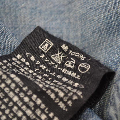 45R ネックギャザー デニムシャツ 2 インディゴ