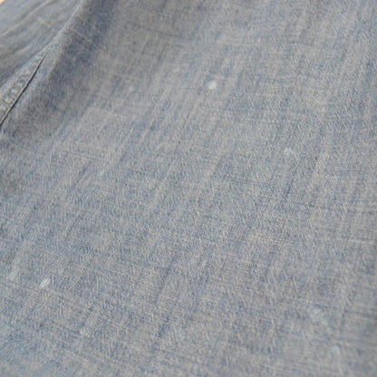 45R ネックギャザー デニムシャツ 2 インディゴ