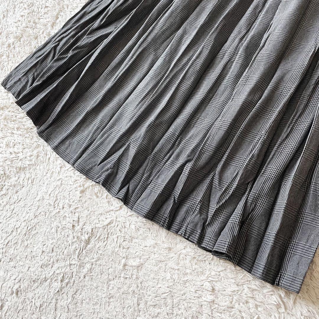 ミズイロインド 新品タグ付 mizuiro ind ワッシャスカート 千鳥格子