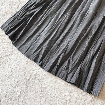 ミズイロインド 新品タグ付 mizuiro ind ワッシャスカート 千鳥格子