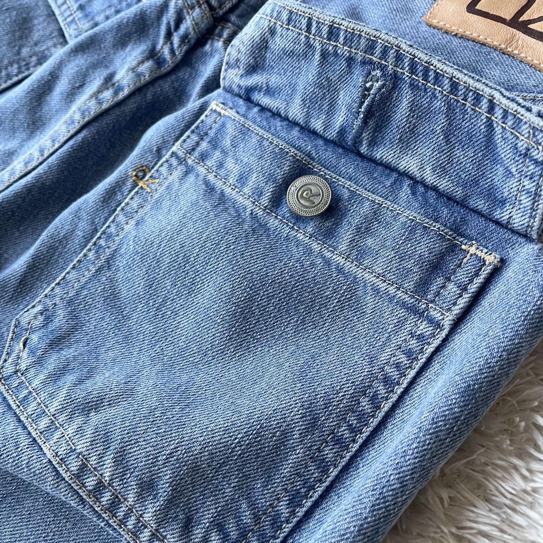 45R 美品 おこめデニムのコバチ比女（加工）27 ブルー