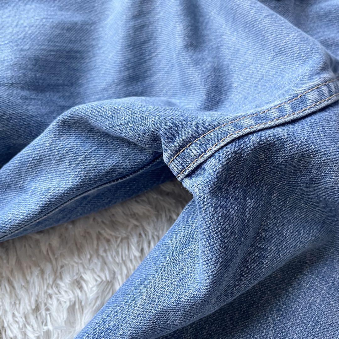 45R 美品 おこめデニムのコバチ比女（加工）27 ブルー