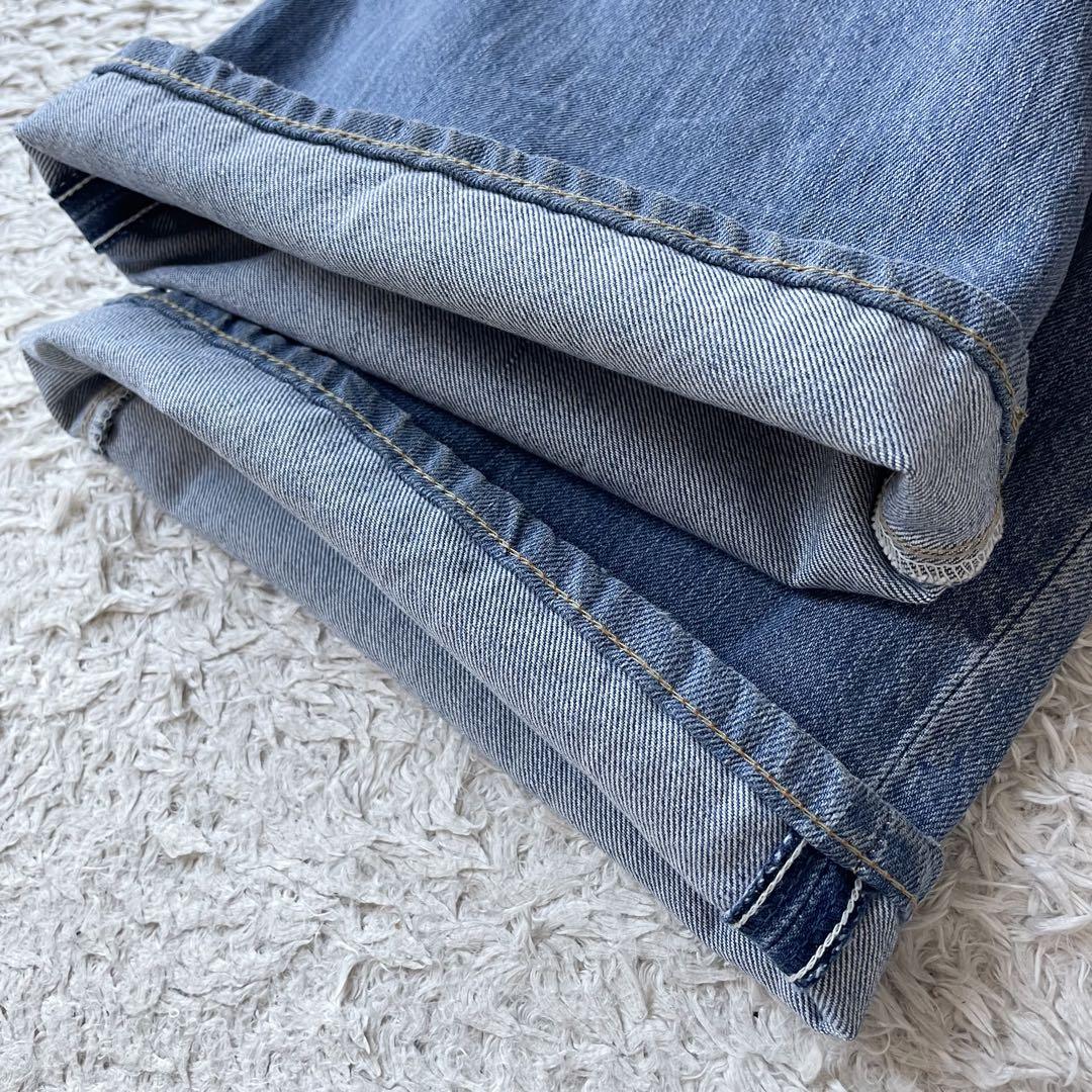 45R 美品 おこめデニムのコバチ比女（加工）27 ブルー