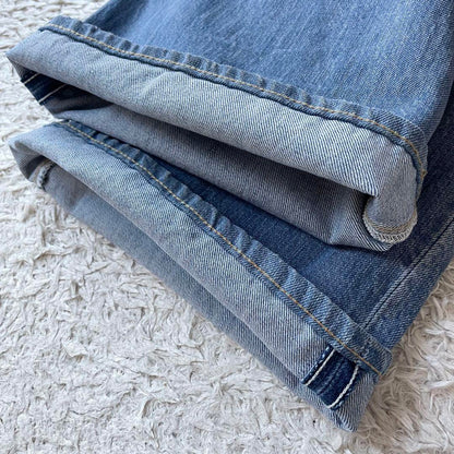 45R 美品 おこめデニムのコバチ比女（加工）27 ブルー