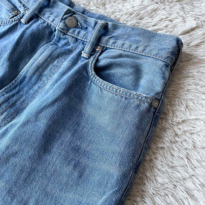 45R 美品 おこめデニムのコバチ比女（加工）27 ブルー