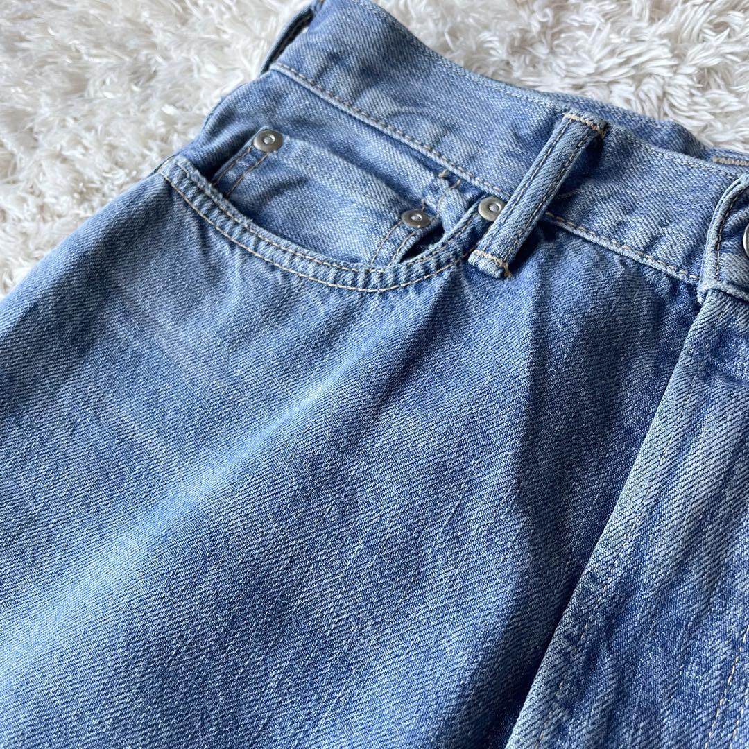 45R 美品 おこめデニムのコバチ比女（加工）27 ブルー