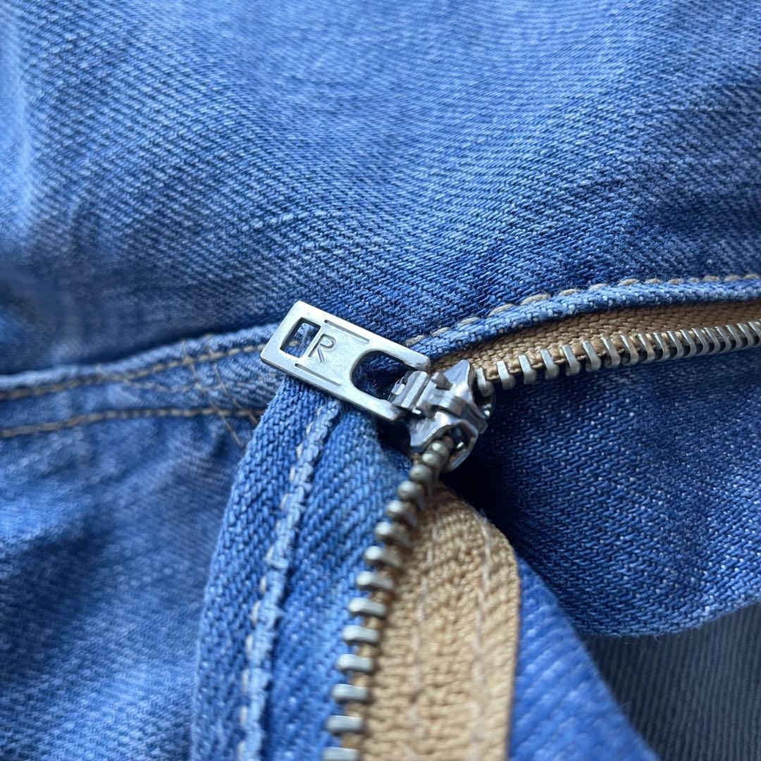 45R 美品 おこめデニムのコバチ比女（加工）27 ブルー