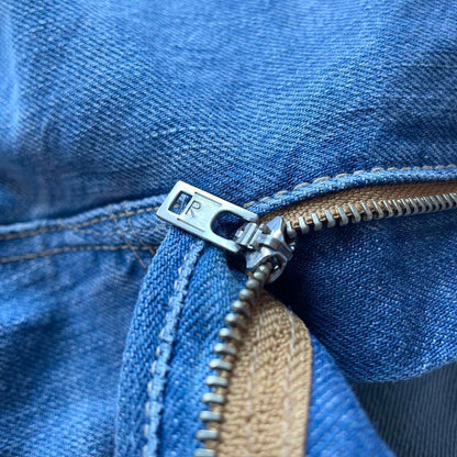 45R 美品 おこめデニムのコバチ比女（加工）27 ブルー