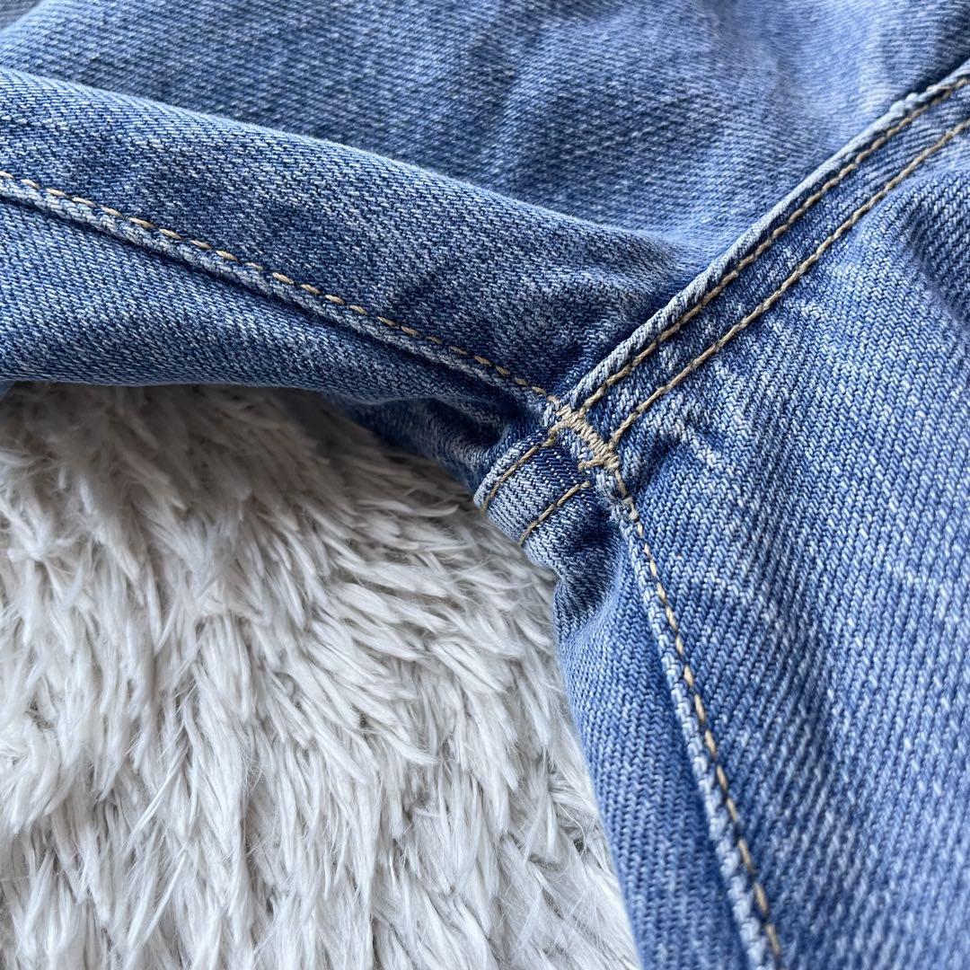 45R 美品 おこめデニムのコバチ比女（加工）27 ブルー