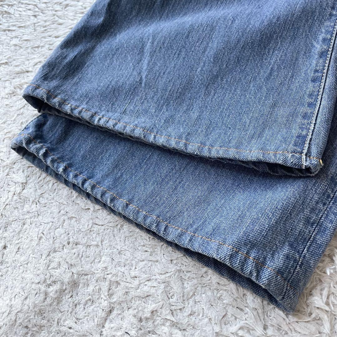 45R 美品 おこめデニムのコバチ比女（加工）27 ブルー