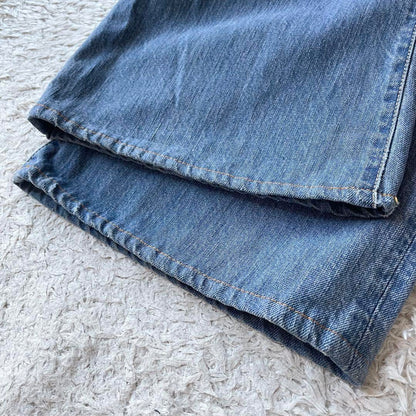 45R 美品 おこめデニムのコバチ比女（加工）27 ブルー