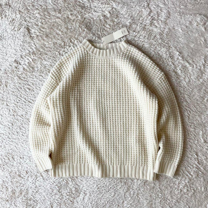 ローブデポー 新品タグ付 メリノウールニット F ホワイト