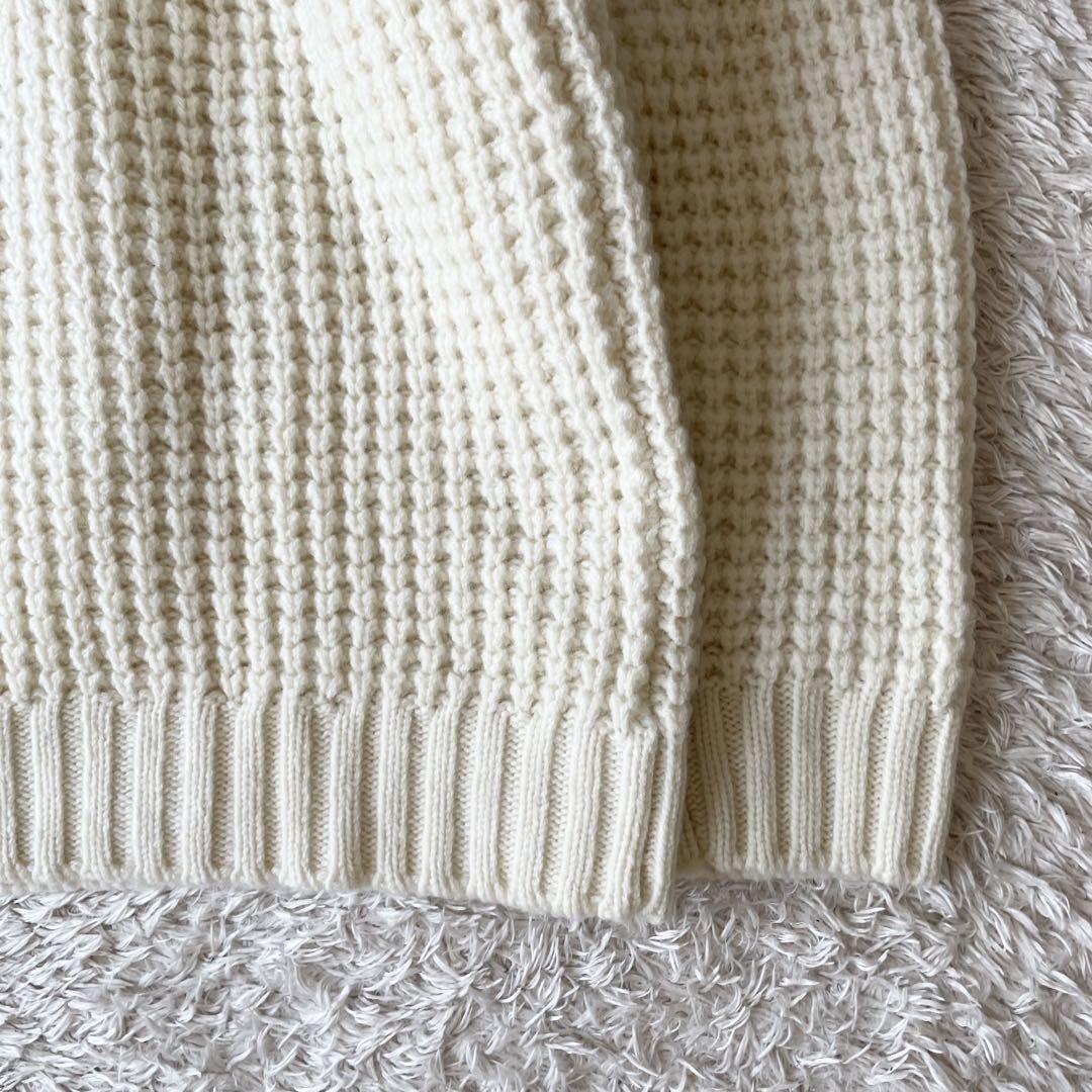 ローブデポー 新品タグ付 メリノウールニット F ホワイト