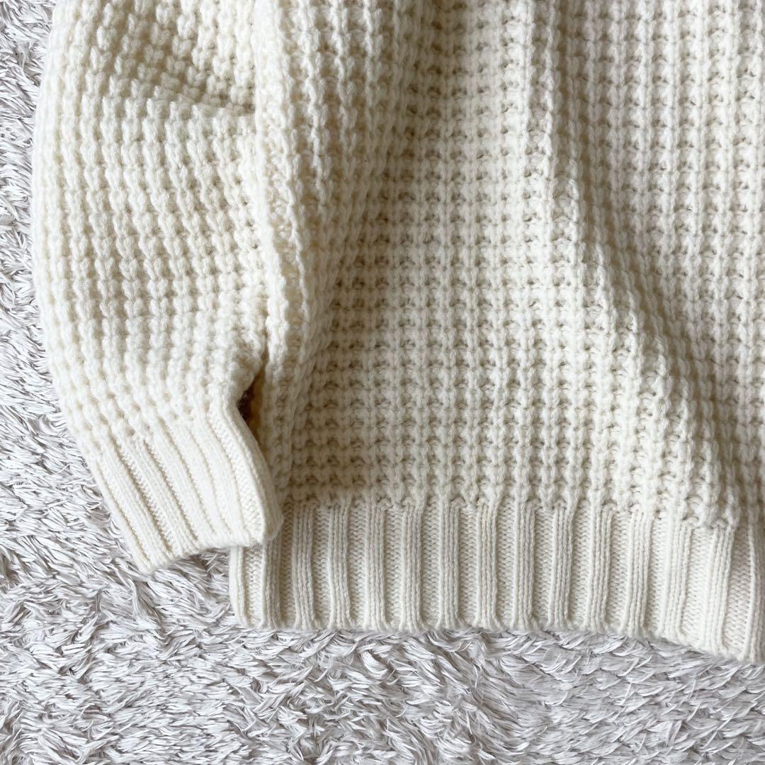 ローブデポー 新品タグ付 メリノウールニット F ホワイト