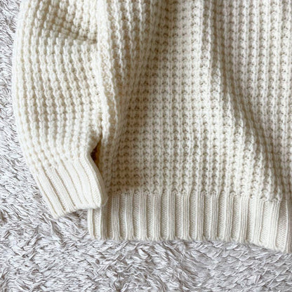 ローブデポー 新品タグ付 メリノウールニット F ホワイト