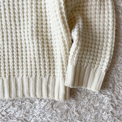 ローブデポー 新品タグ付 メリノウールニット F ホワイト