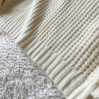 ローブデポー 新品タグ付 メリノウールニット F ホワイト