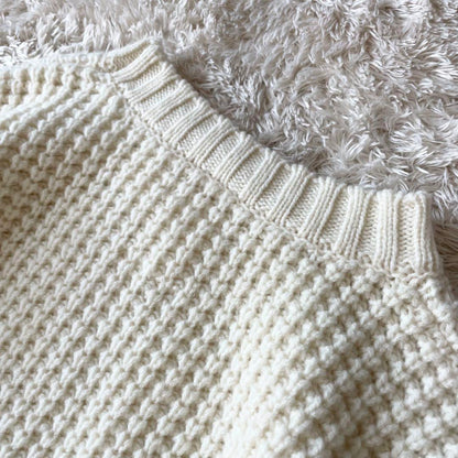 ローブデポー 新品タグ付 メリノウールニット F ホワイト