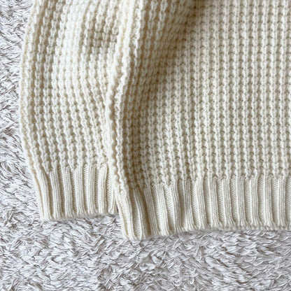 ローブデポー 新品タグ付 メリノウールニット F ホワイト