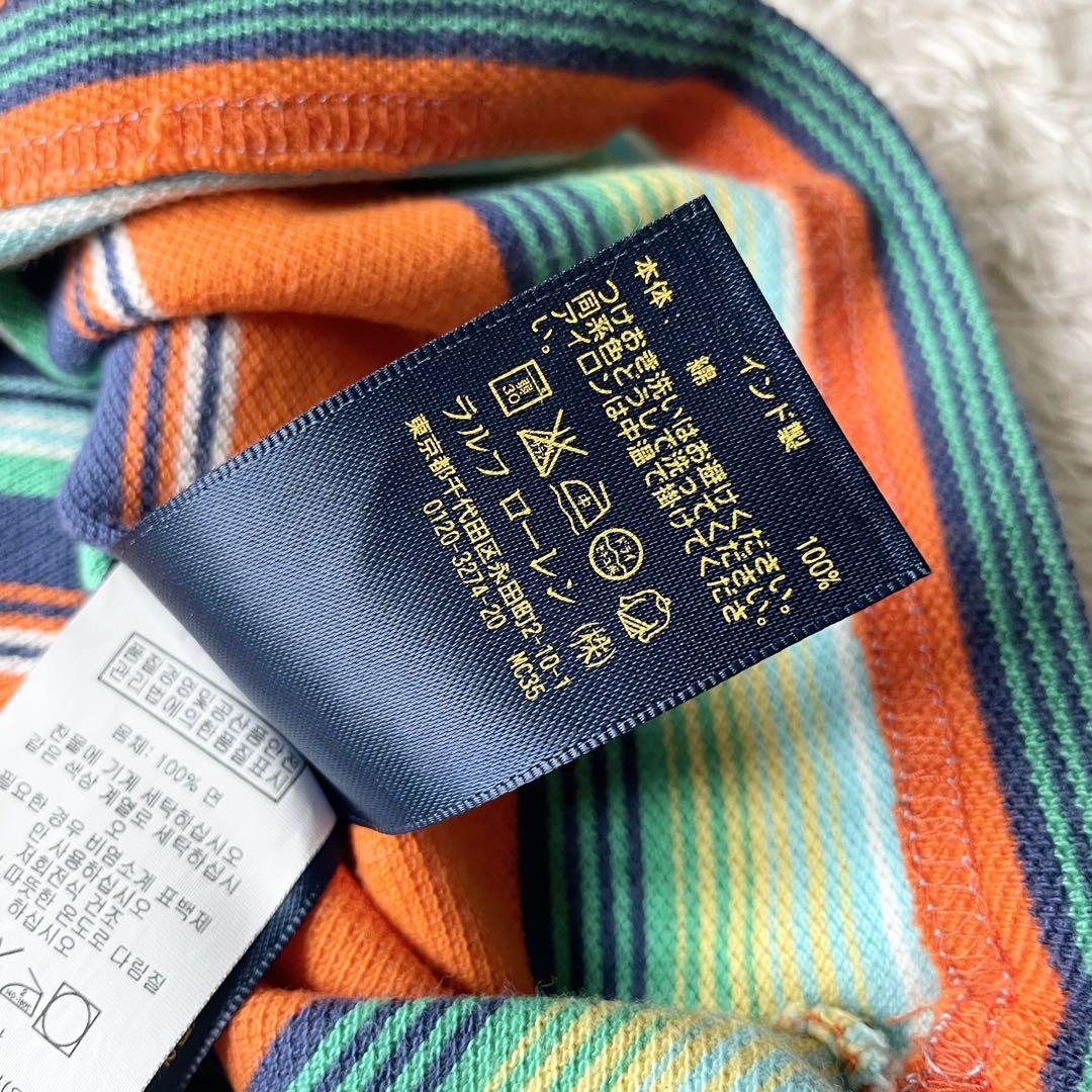 ラルフローレン 現行 ヘンリーネックティー L マルチカラー